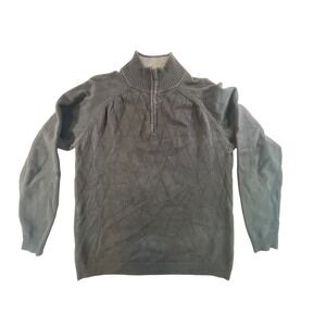 Claiborne black pullover quarter-zip sweater Men's‎ size Large